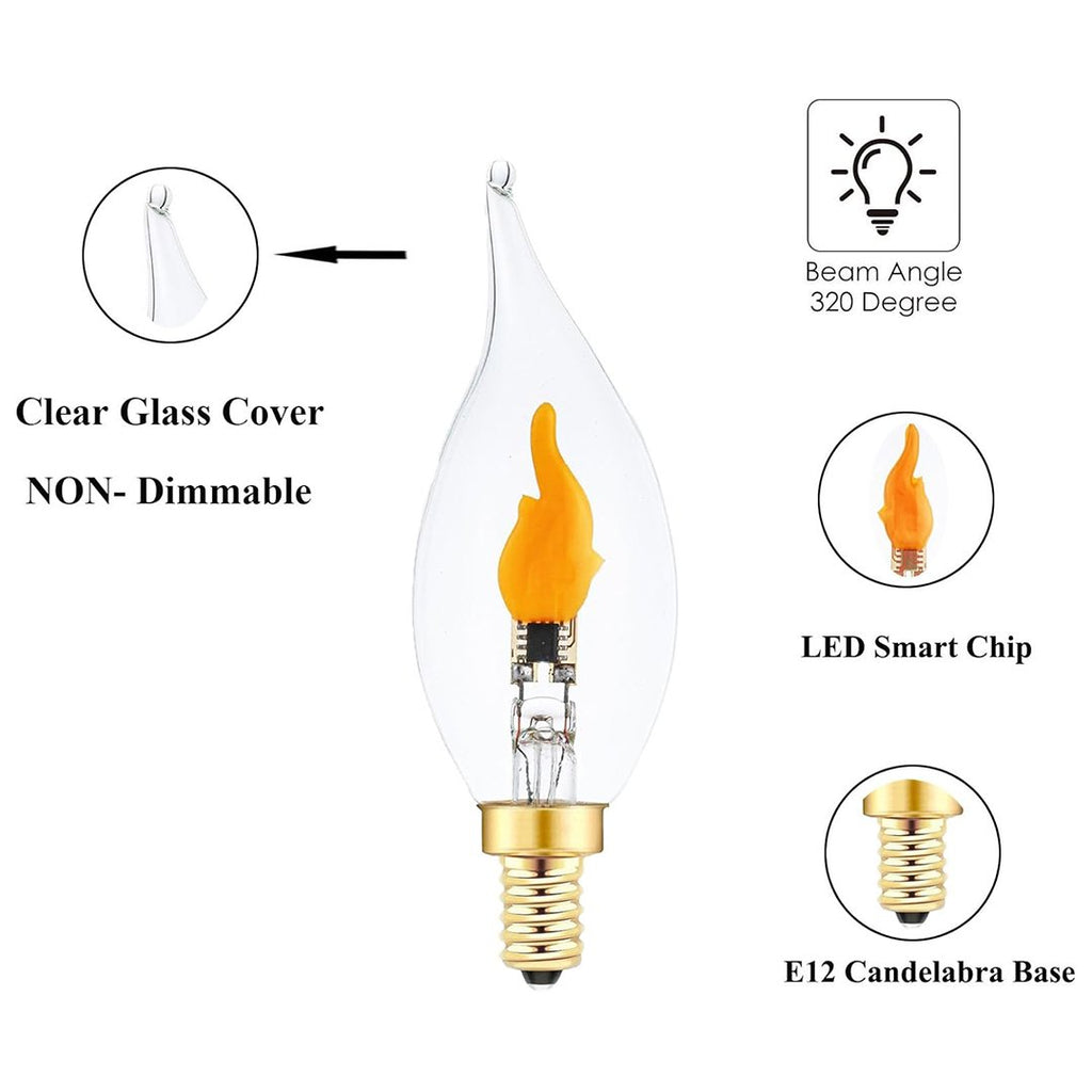 💡LED Flickering Flame Decoration Light Bulbs -Perfect Ambiance for Christmas