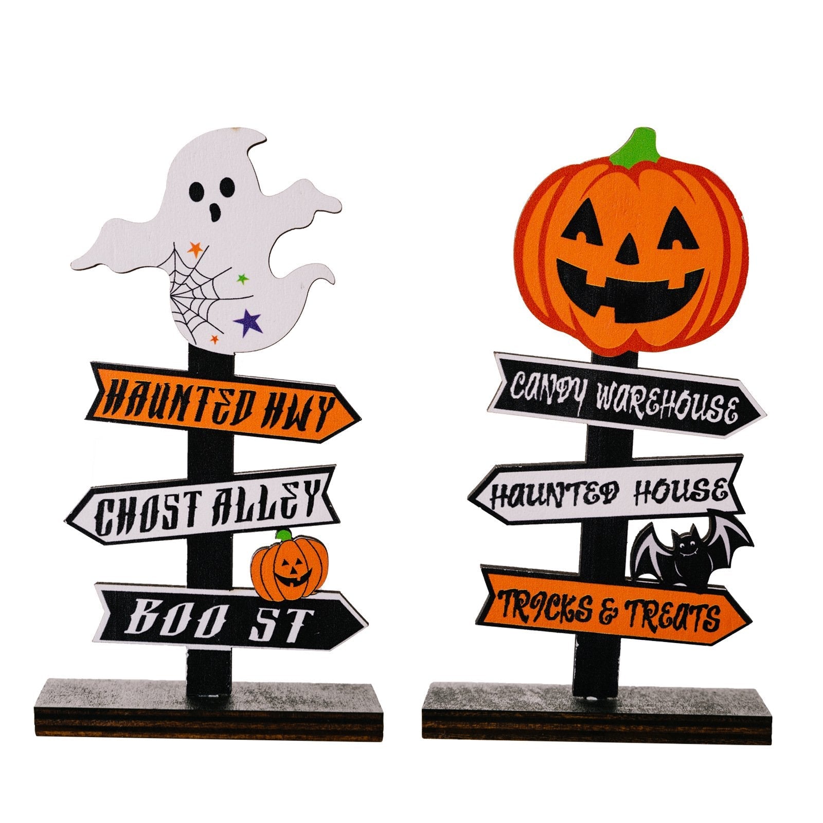 Halloween wooden ornaments