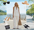 Fashion Halter Neck Denim Set